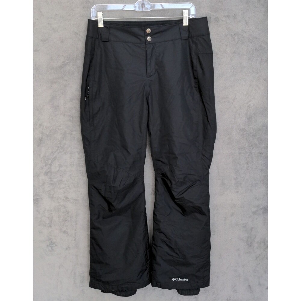 Columbia Arctic Trip Ski Snow Pants Women's M Short Black Insulated Waterproof